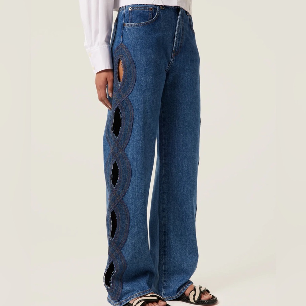 Tressé Cutout Jeans